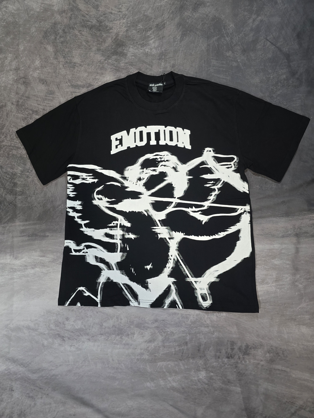 Emotion Black Cupid Angel Graphic Tee
